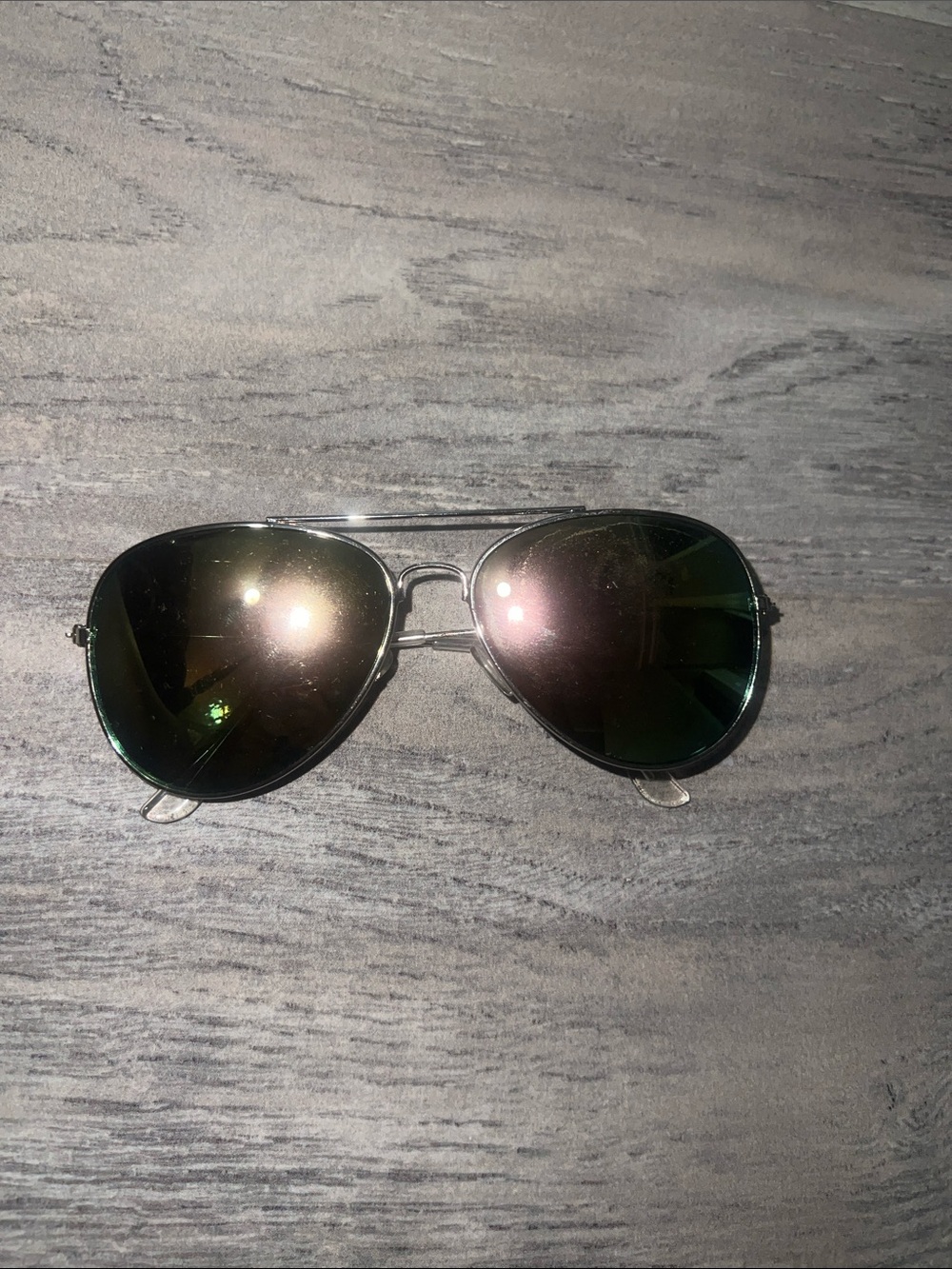 Aviator Polarized Sunglasses - Black/Green Lenses